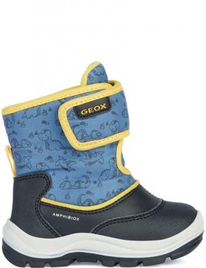 GEOX bērnu zili zābaki zēniem FLANFIL ABX BOOTIES