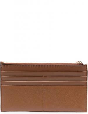 MICHAEL KORS sieviešu brūns maks LG zip card case