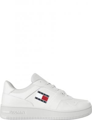 TOMMY JEANS vīriešu melni ikdienas apavi Retro sport shoe