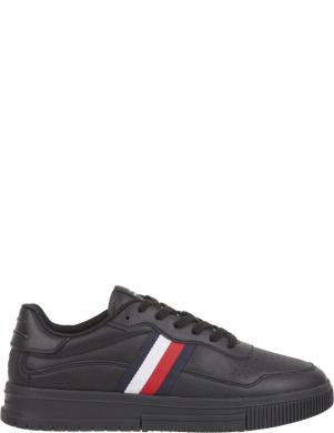 TOMMY HILFIGER vīriešu melni ikdienas apavi Supercup sport shoe