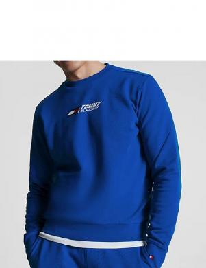 TOMMY HILFIGER vīriešu zils džemperis Essentials crew