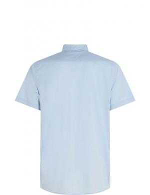 TOMMY HILFIGER vīriešu zils t-krekls ar īsām piedurknēm Flex poplin rf shirt s/s