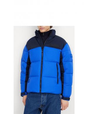 TOMMY HILFIGER vīriešu zila jaka ar kapuci New york hooded jacket