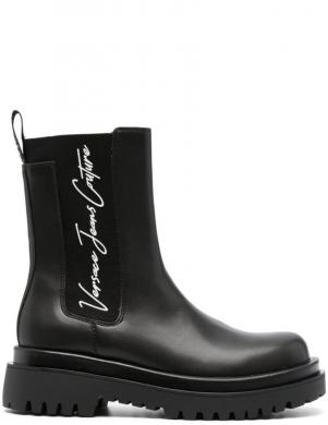 VERSACE JEANS CUTURE sieviešu melni zābaki Drew booties