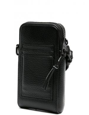 VERSACE JEANS CUTURE vīriešu melna plecu soma Tactile logo  mini bag
