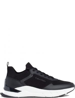 CALVIN KLEIN ikdienas apavi vīriešiem, Melna, Low top lace up mix leisure