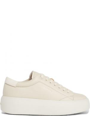 CALVIN KLEIN sieviešu brīvā laika apavi, Krēmīga/Smilšu, Flatform lace up leisure