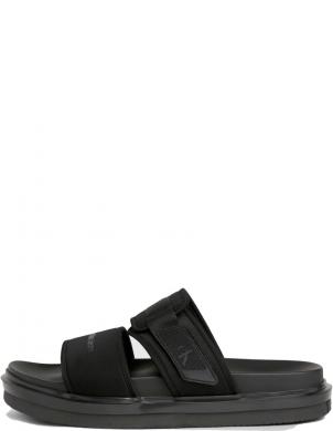CALVIN KLEIN JEANS čības vīriešiem, Melna, Double bar sandal