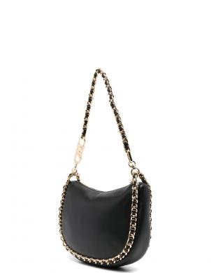 MICHAEL KORS plecu soma sievietēm, Melna, Sm bracelet pouchette