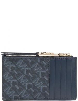 MICHAEL KORS karšu maciņš sievietēm, Zila, Sm zip card case