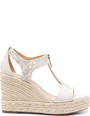 MICHAEL KORS sandales sievietēm, Krēmīga/Smilšu, Berkley mid wedge