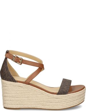 MICHAEL KORS espadrilles sievietēm, Brūna, Serena wedge espadrille