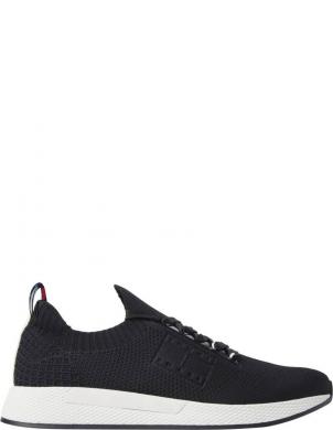 TOMMY JEANS ikdienas apavi vīriešiem, Melna, Elevated knitted leisure