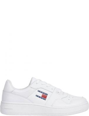 TOMMY JEANS sieviešu brīvā laika apavi, Balta, Retro basket