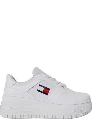 TOMMY JEANS sieviešu brīvā laika apavi, Balta, Retro basket flatform