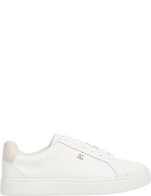 TOMMY HILFIGER sieviešu brīvā laika apavi, Krēmīga/Smilšu, Flag court sneaker