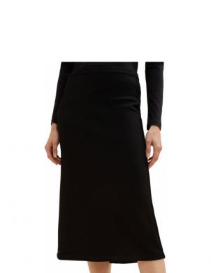 TOM TAILOR svārki sievietēm, Melna, midi skirt