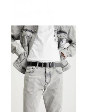 CALVIN KLEIN JEANS josta vīriešiem, Melna, Classic flat belt 35mm