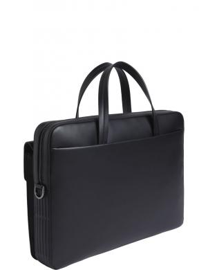 CALVIN KLEIN klēpjdatora maciņš vīriešiem, Melna, Vertical lines laptop bag