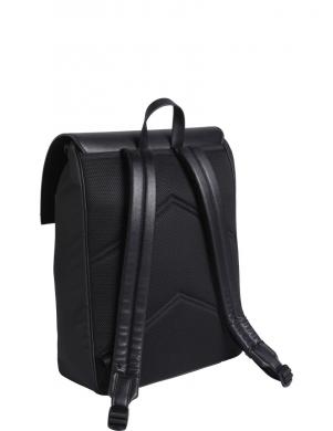 CALVIN KLEIN mugursoma vīriešiem, Melna, Iconic plaque flap backpack