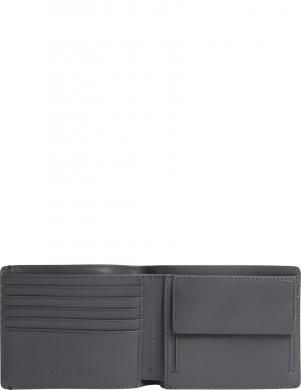 CALVIN KLEIN maku vīriešiem, Melna, Bifold 5cc w/coin wallet