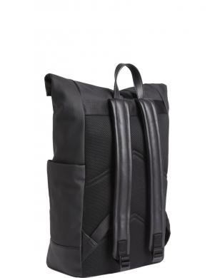 CALVIN KLEIN mugursoma vīriešiem, Melna, Tech sensual roll top backpack