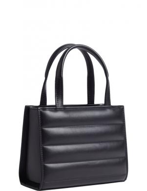 CALVIN KLEIN plecu soma sievietēm, Melna, Line quilt mini tote