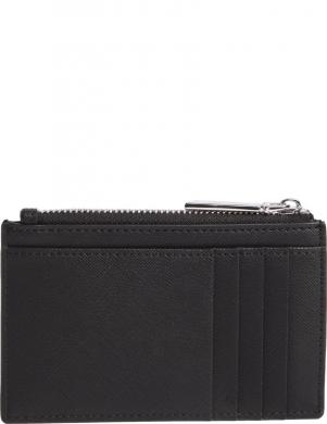 CALVIN KLEIN naudas maks sievietēm, Melna, Must cardholder