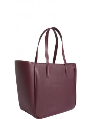 CALVIN KLEIN rokassomiņa sievietēm, Ķiršu/Bordo, Refine medium shopper
