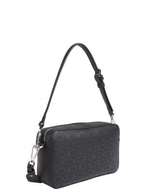 CALVIN KLEIN plecu soma sievietēm, Melna, Must conv camera bag
