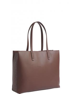 CALVIN KLEIN rokassomiņa sievietēm, Brūna, Must medium shopper