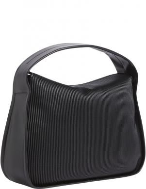 CALVIN KLEIN JEANS plecu soma sievietēm, Melna, Rib shoulderbag