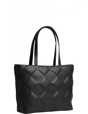 CALVIN KLEIN rokassomiņa sievietēm, Melna, Diamond quilt medium shopper