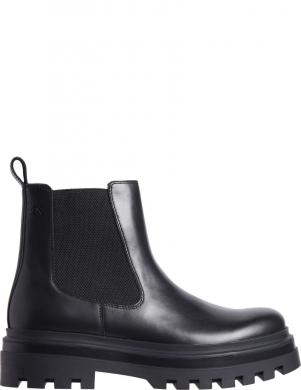 CALVIN KLEIN JEANS zābaki vīriešiem, Melna, Lugged chelsea boot