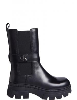 CALVIN KLEIN JEANS zābaki sievietēm, Melna, Chunky combat chelsea