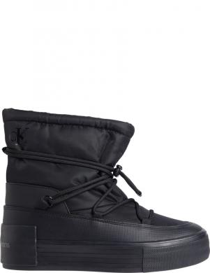 CALVIN KLEIN JEANS sieviešu zābaki ar apsildi, Melna, Vulc flatform snow boot