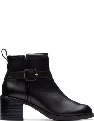 CLARKS zābaki sievietēm, Melna, Chamberly booties