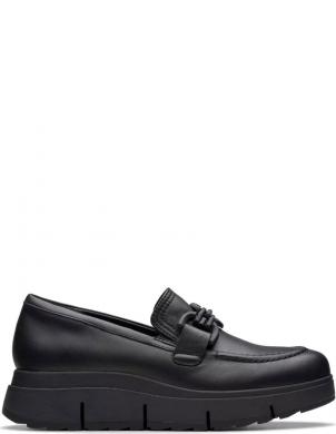 CLARKS loafer stila apavi sievietēm, Melna, Loriini loafers