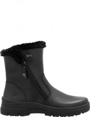 REMONTE zābaki sievietēm, Melna, Ladies mid height boots