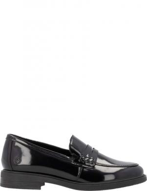 REMONTE loafer stila apavi sievietēm, Melna, Ladies shoes