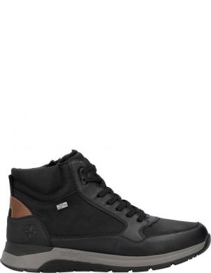 RIEKER zābaki vīriešiem, Melna, Men's boots