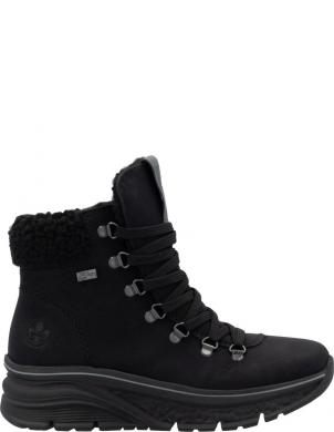 RIEKER zābaki sievietēm, Melna, Ladies mid height boots