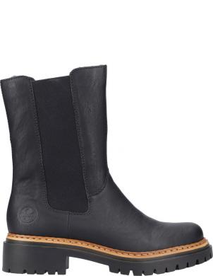 RIEKER zābaki sievietēm, Melna, Ladies mid height boots