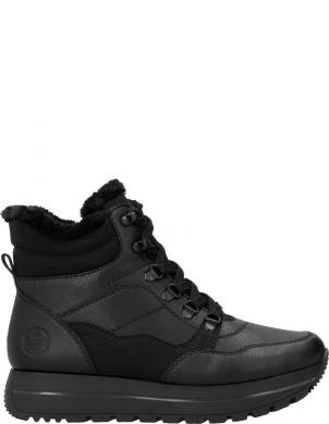 RIEKER zābaki sievietēm, Melna, Ladies mid height boots