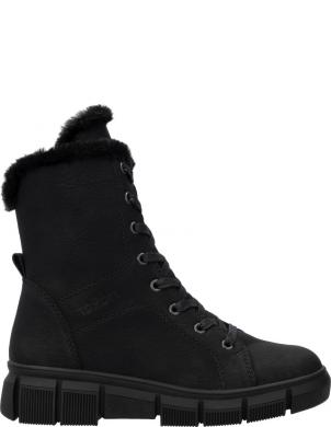RIEKER zābaki sievietēm, Melna, Ladies mid height boots