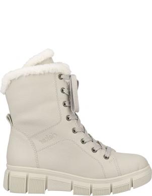 RIEKER zābaki sievietēm, Krēmīga/Smilšu, Ladies mid height boots
