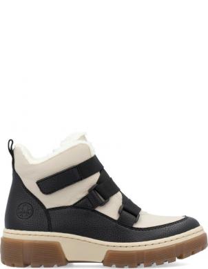 RIEKER zābaki sievietēm, Melna, Ladies mid height boots