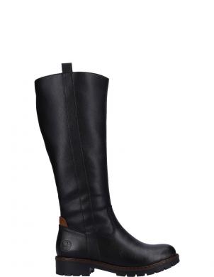 RIEKER garie zābaki sievietēm, Melna, Ladies' boots