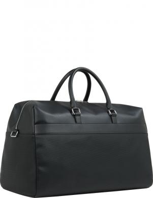 TOMMY HILFIGER rokassomiņa vīriešiem, Melna, Corp texture duffle