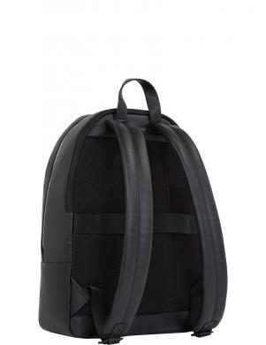 TOMMY HILFIGER mugursoma vīriešiem, Melna, Corp texture dome backpack